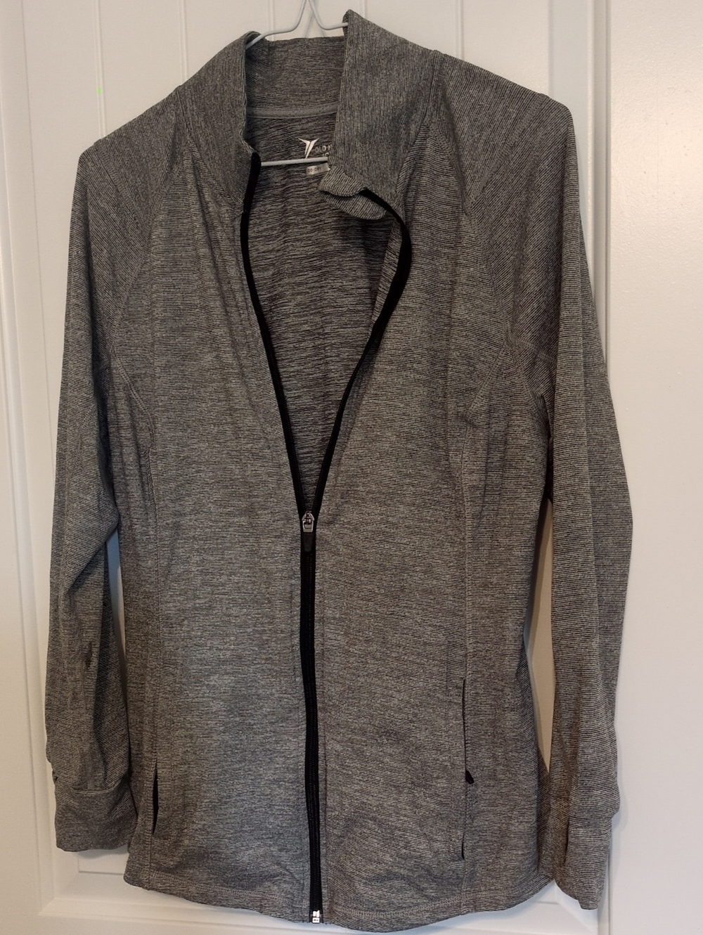 Old Navy Gray Heather Zip-Front Utility Jacket
